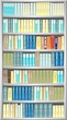 Grey bookcase