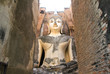 Big Buddha in Wat Si Chum at Sukhothai Historical park, Thailand