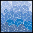 Abstract Geometric Mosaic Background: Waves