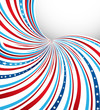 American Flag swirl wave Independence Day background vector