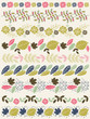 Set of Lace Paper with flower and leafs