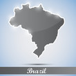 shiny icon in form of Brazil