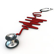 red stethoscope