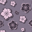 Vector: Seamless pattern with flowers. Vector illustration. Seamless pattern with flowers. Vector illustration.