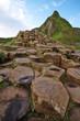 Giant's Causeway stones and mountain
