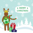 Vector Merry Christmas card