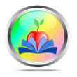 School button with book