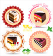 Coffee,tea and cakes menu template