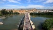 Video: Ancient bridge and the old town of Cordoba Andalusia Spain Ancient bridge and the old town of Cordoba Andalusia Spain