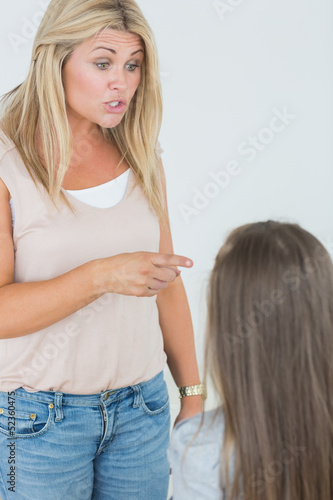 Photo: Mother scolding her daughter Mother scolding her daughter
