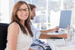 Portrait of smiling designer