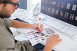 Photo editor marking the contact sheet