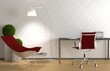 Illustration: Homeoffice - Rote Stühle Homeoffice - Rote Stühle