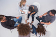 Photo: Overhead of group therapy session Overhead of group therapy session