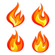 Fire flames