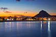 Foto: Alicante Javea sunset beach night view Alicante Javea sunset beach night view