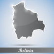 shiny icon in form of Bolivia