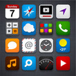 Vector: Set of app icons. Set of app icons.