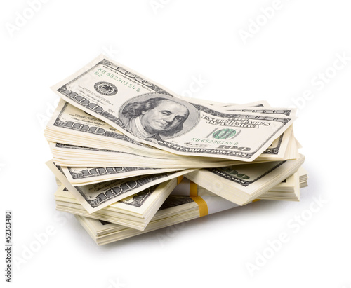 Photo: packs of dollars packs of dollars