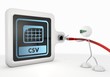 3d graphic of a personal id icon with futuristic 3d character