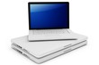 3d stack of Laptops