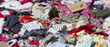 tons of baby clothes at flea market