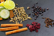 cloves cardamom cinnamon juniper berries and cranberries