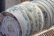 Photo: old plates displayed for sale old plates displayed for sale