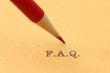 Pencil on F.A.Q.