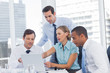 Business people working on a laptop