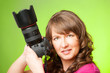 Photographer with camera