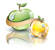Apples With Measuring Ruler