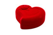 Red gift box isolated on a white background