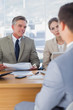 Business people at an interview