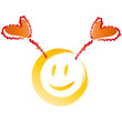 Vektor: Smily mit Herzen Smily mit Herzen