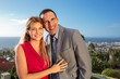 Couple gesturing on the balcony