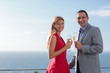 Couple drinking champagne