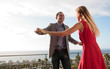Lovely couple dancing together