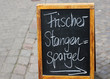 Schild Frischer Spargel im Angebot
