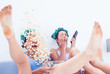 Friends with exploding popcorn