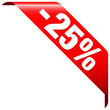 Banner "-25%" Red