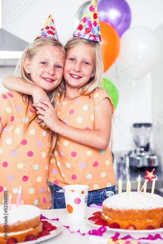 Photo: Twins celebrating their birthday Twins celebrating their birthday