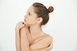 Seductive woman topless