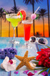 Cocktails margarita sex on the beach colorful tropical