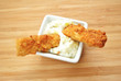 Two Fish Sticks in Tarter Sauce