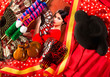 Flamenco woman with bullfighter and typical Spain Espana
