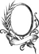vintage round frame
