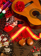 Foto: Cassic spanish guitar with flamenco elements Cassic spanish guitar with flamenco elements