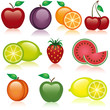 Set of Fruit Icons