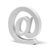 Photo: E-mail @ sign symbol isolated E-mail @ sign symbol isolated